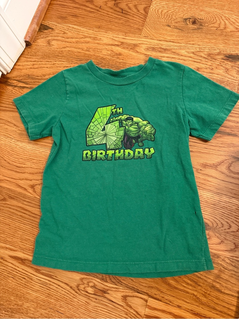 Hulk 4th Fourth Birthday TShirt Size 4T